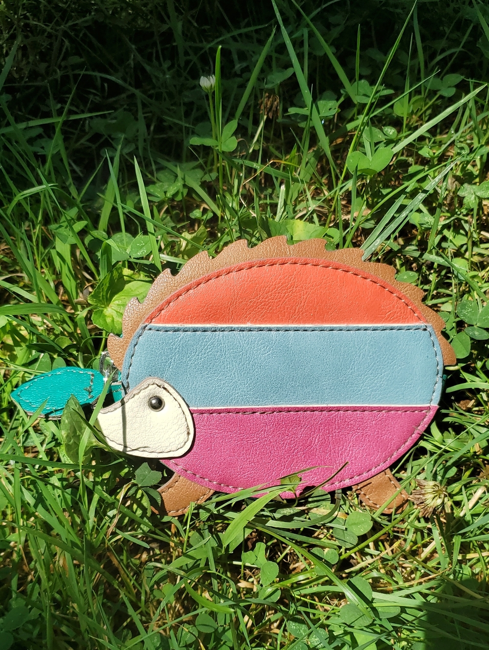 Multi-Color Hedgehog Coin Purse - Pink Blue Orange